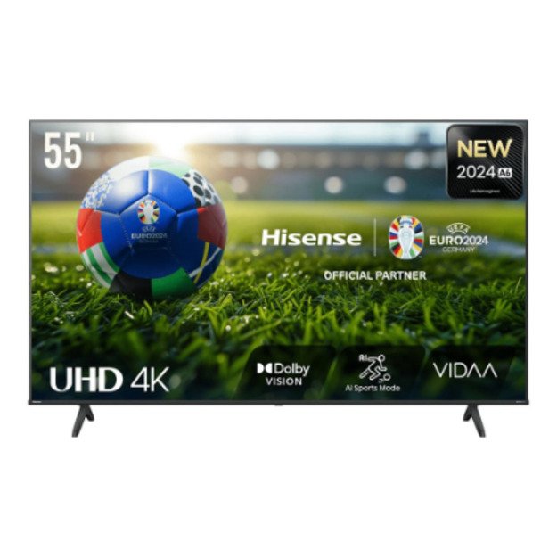 Hisense UHD Smart TV | 55A6N | 55  | Smart TV | VIDAA OS | UHD | Black