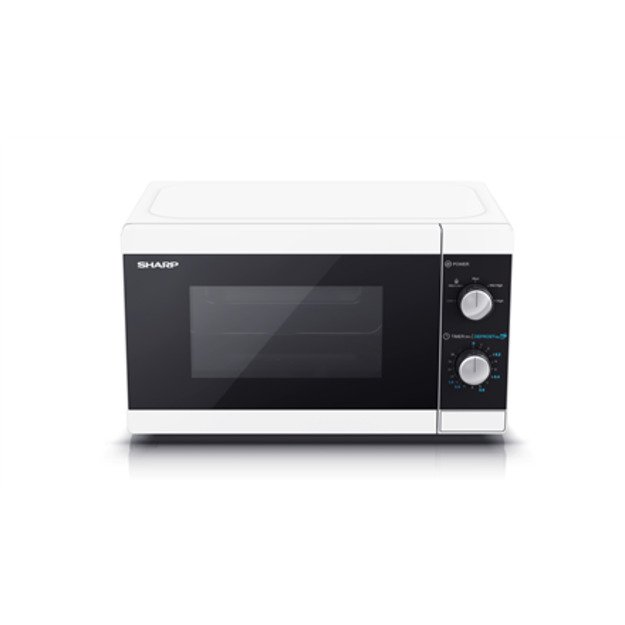 Sharp | Microwave Oven | YC-MS01E-W | Free standing | 800 W | White