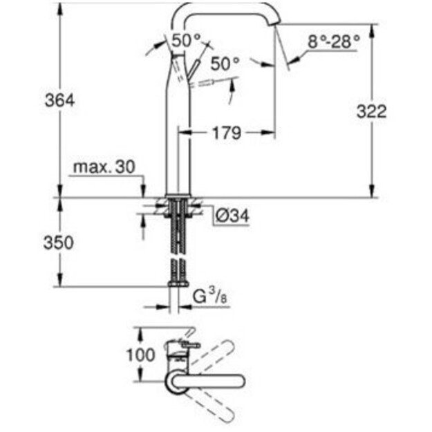 Praustuvo mai&scaron;ytuvas Grohe Essence XL, 32901001, chromas 1
