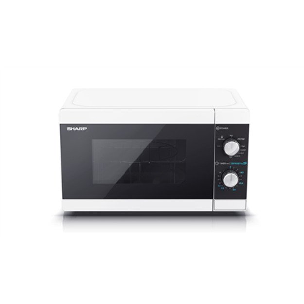 Sharp YC-MG01E-W microwave Countertop Grill microwave 20 L 800 W Black, White