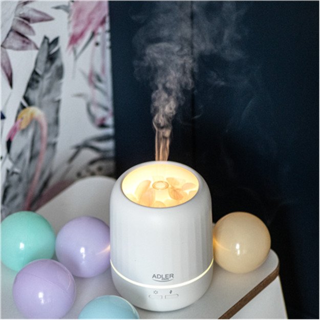 Adler | Ultrasonic aroma diffuser 3in1 | AD 7968 | Ultrasonic | Suitable for rooms up to 25 m² | White