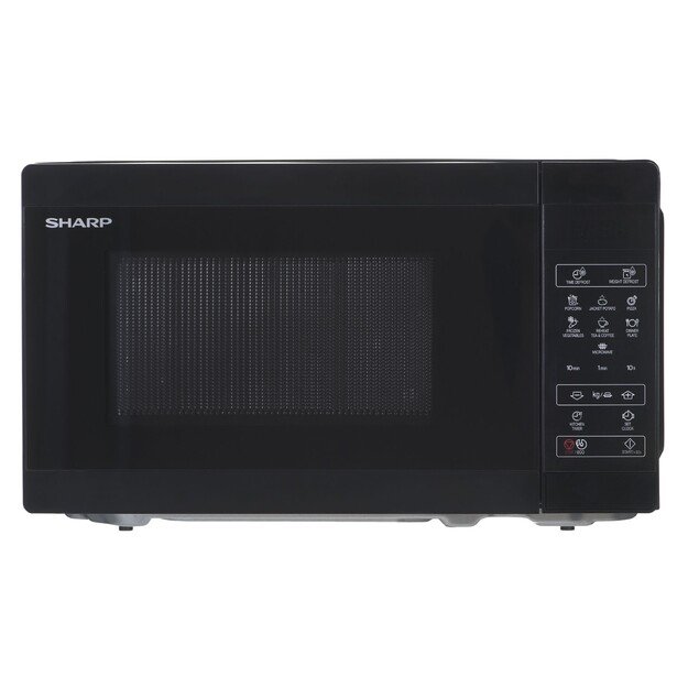 Sharp | Microwave Oven | YC-MS02E-B | Free standing | 800 W | Black