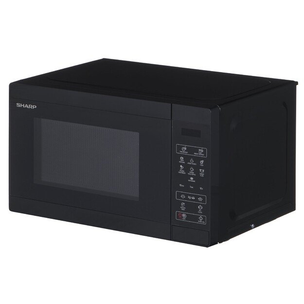 Sharp | Microwave Oven | YC-MS02E-B | Free standing | 800 W | Black