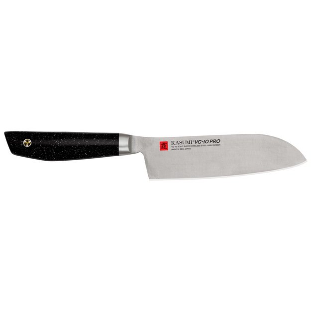 KASUMI Japoniškas Santoku peilis, mažas kaltas, ilgis 13 cm, VG-10 PRO