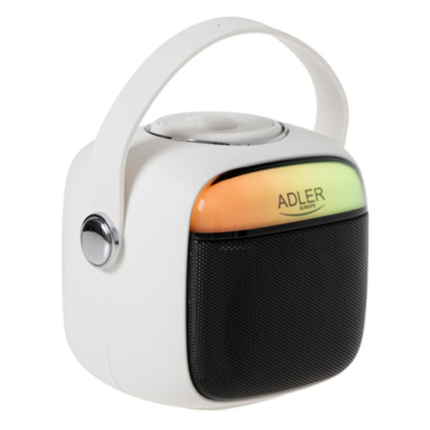 Adler Karaoke Speaker With Microphone | AD 1199W | Bluetooth | White | Portable | Wireless connection