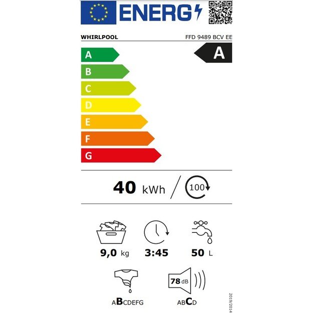 WHIRPOOL FFD 9489 BCV EE