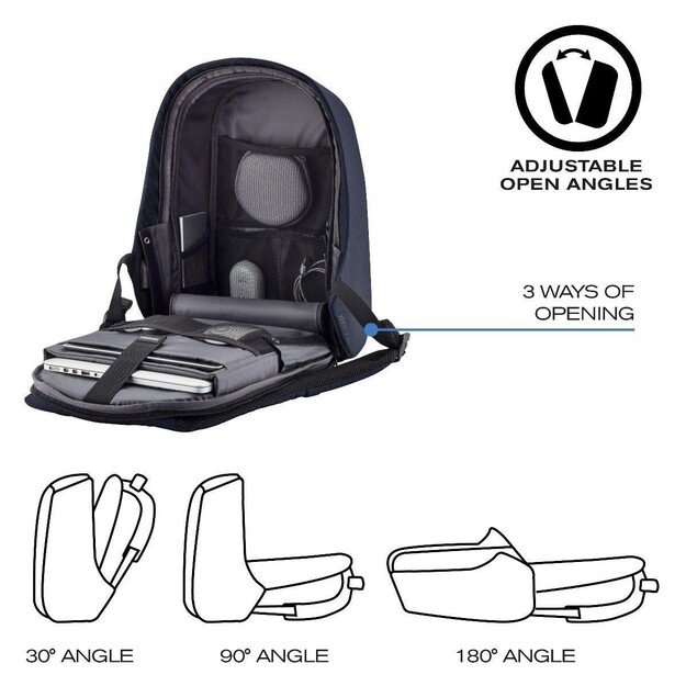 XD DESIGN ANTI-THEFT BACKPACK BOBBY HERO SMALL NAVY P/N: P705.705