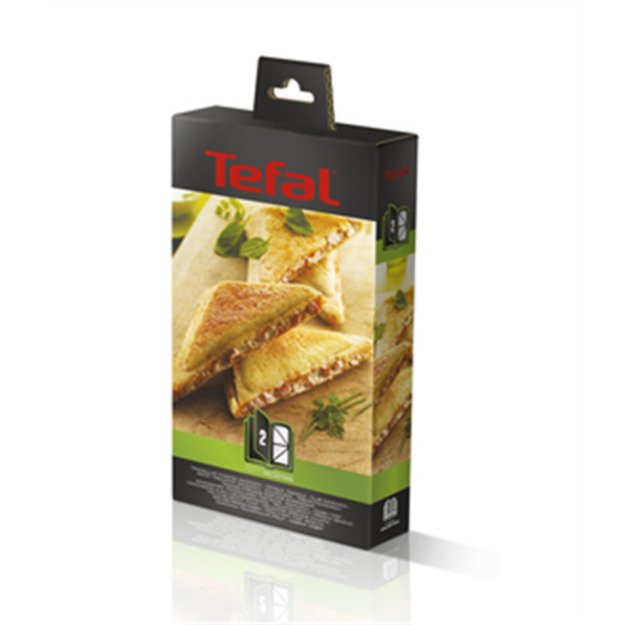 TEFAL | Triangle toasted sandwich set for Snack Collection | XA800212 | Dimensions (W x L) 13 x 22.5 cm | Black