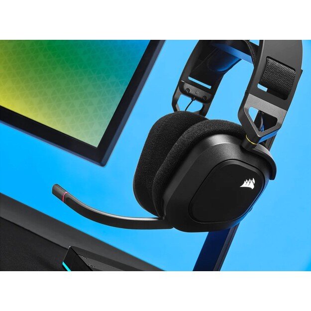 Corsair HS80 RGB Headset Wireless Head-band Gaming Black