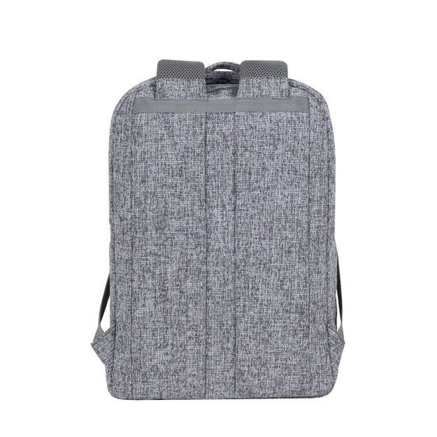 RIVACASE Anvik 15.6  laptop backpack, 15L, gray, waterproof fabric, pockets for 10.5  tablet, smartphone, documents,