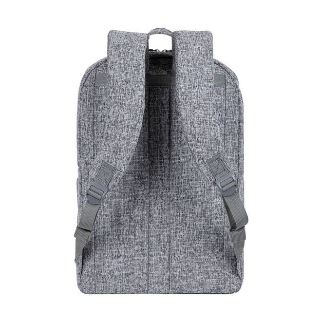 RIVACASE Anvik 15.6  laptop backpack, 15L, gray, waterproof fabric, pockets for 10.5  tablet, smartphone, documents,