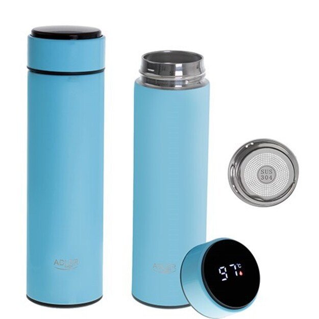 Adler | Thermal Flask | AD 4506bl | Material Stainless steel/Silicone | Blue 4