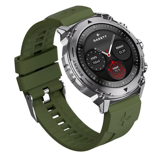 I&scaron;manusis laikrodis su lietuvi&scaron;ku meniu Garett Atom Silver steel 8