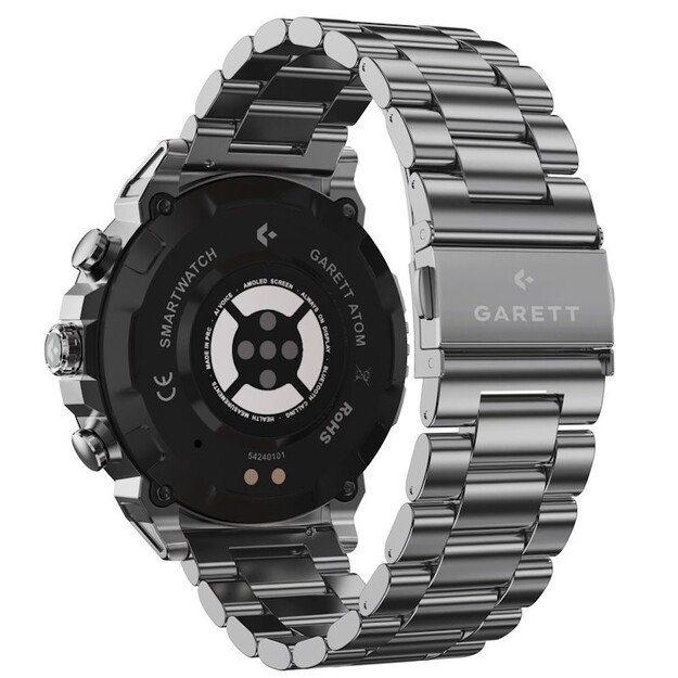 I&scaron;manusis laikrodis su lietuvi&scaron;ku meniu Garett Atom Silver steel 6