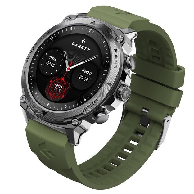 I&scaron;manusis laikrodis su lietuvi&scaron;ku meniu Garett Atom Silver steel 7