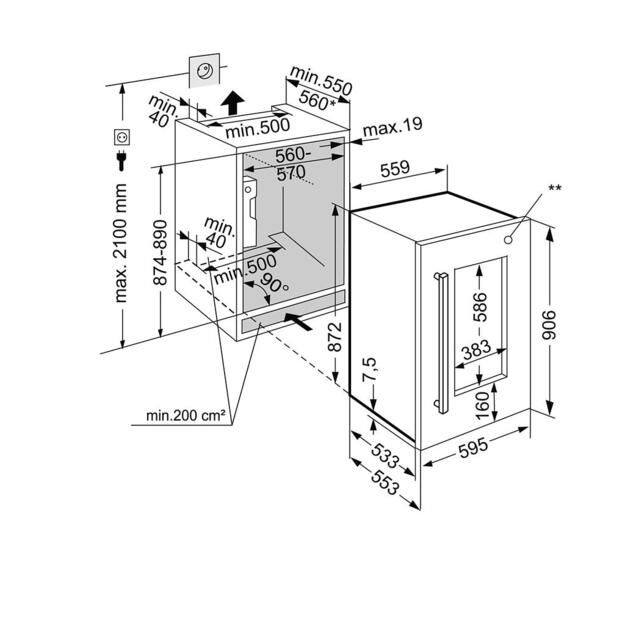 Vyno &scaron;aldytuvas LIEBHERR EWTdf 1653