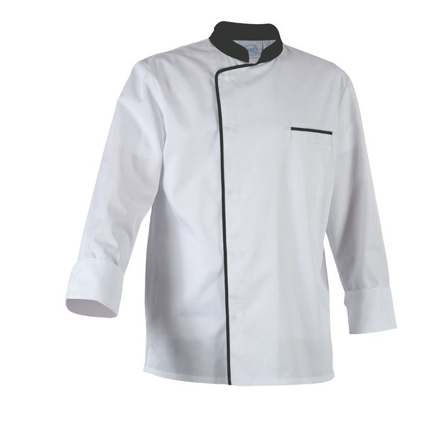 Long-sleeve jacket, white, grey border, XXL, Energy