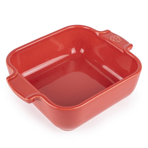 PEUGEOT APPOLIA kvadratinis indas 18 cm rauduonas