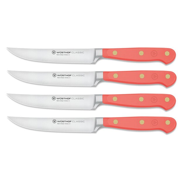 Steak knives set, 4x12 cm, peach, Classic Colour