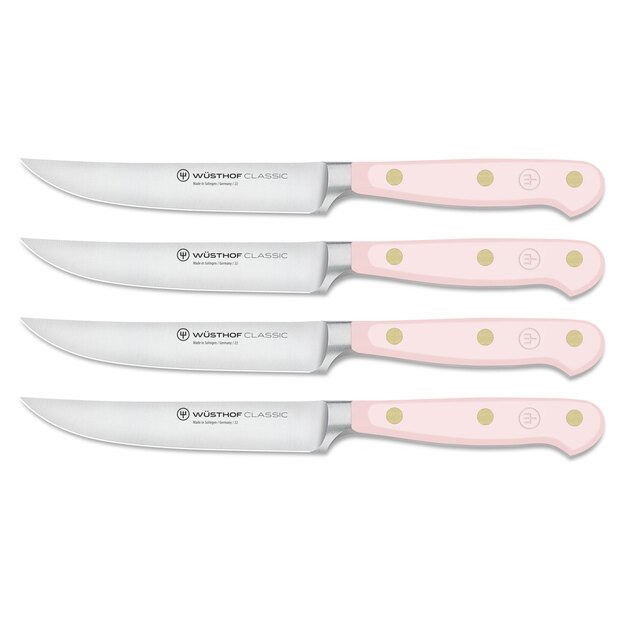 Steak knives set, 4x12 cm, pink, Classic Colour