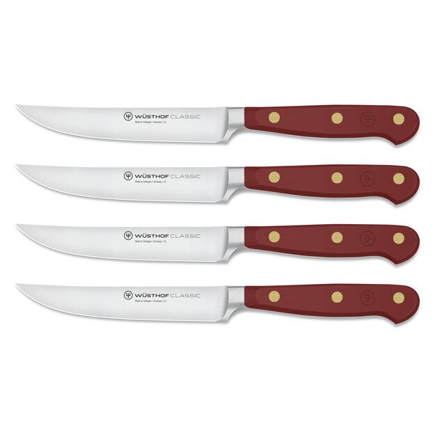 Steak knives set, 4x12 cm, brown, Classic Colour