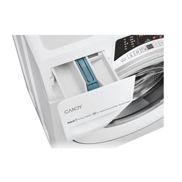 Candy Washing Machine with Dryer | ROW 4856DWMS7-S | Energy efficiency class A 4