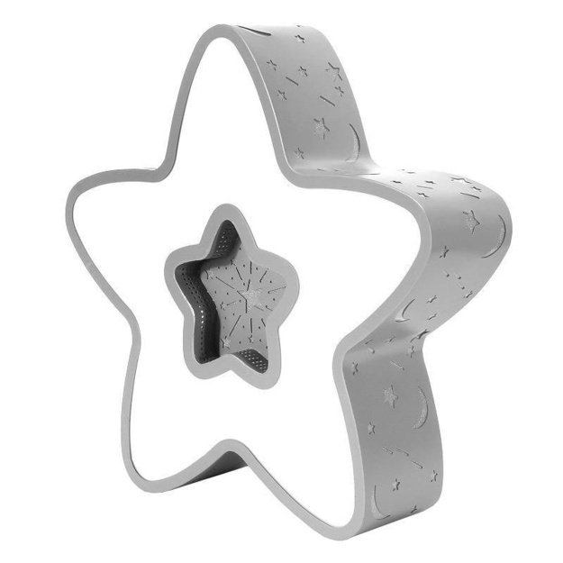 Baby lamp LED Ceiling gray star 28w + remote control 2