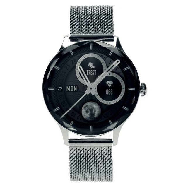 I&scaron;manusis laikrodis su lietuvi&scaron;ku meniu Garett Viva silver steel