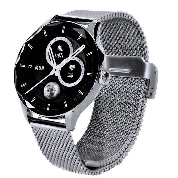 I&scaron;manusis laikrodis su lietuvi&scaron;ku meniu Garett Viva silver steel 2