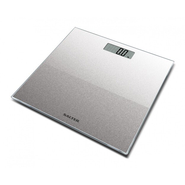 Salter 9037 SVGL3R Salter Glass Electronic Digital Bathroom Scale - Silver Glitter