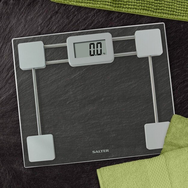 Salter 9081 SV3R Toughened Glass Compact Electronic Bathroom Scale 3