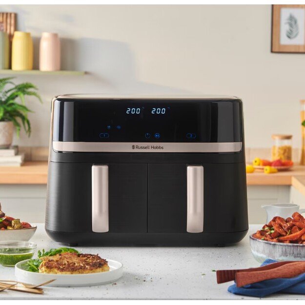 RUSSELL HOBBS Satisfry Air 9L Dual Basket, 27680-56 1