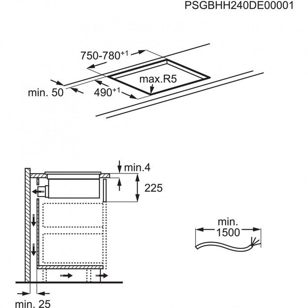 kaitlentė su integruotu gartraukiu Electrolux ECC8344