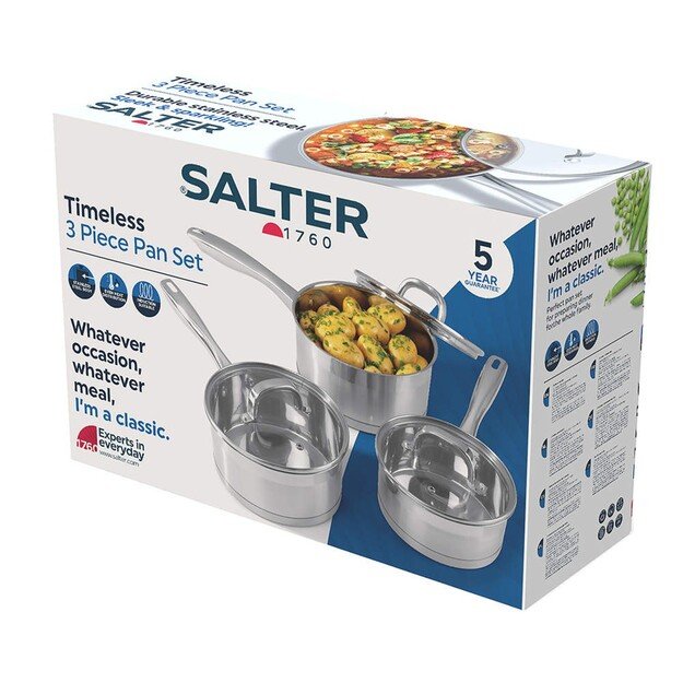 Salter BW06734EU7 Timeless Collection 3-Piece Pan Set 1