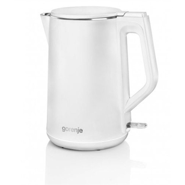 Gorenje | Kettle | K15DWW | Electric | 2200 W | 1.5 L | Plastic + metal | 360° rotational base | White 1