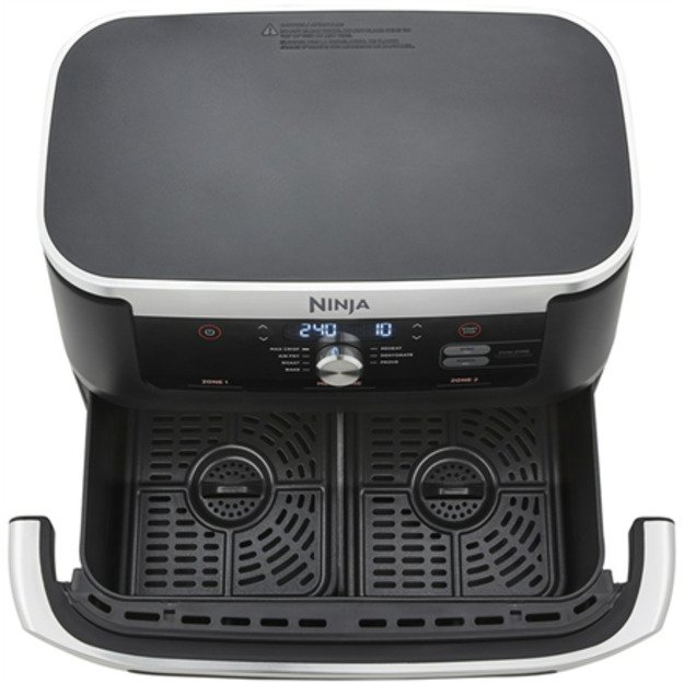 NINJA | Double Air Fryer | AF500EU Foodi FlexDrawer | Power 2470 W | Capacity 10.4 L | Black