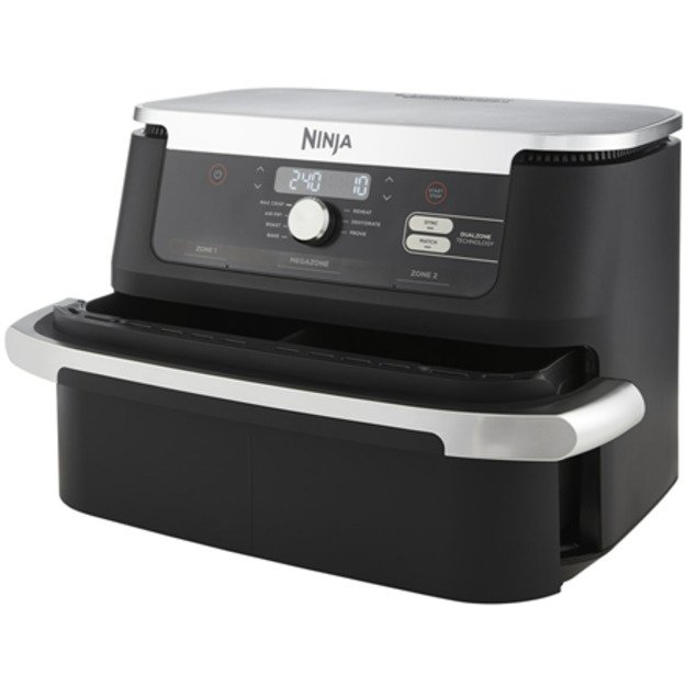 NINJA | Double Air Fryer | AF500EU Foodi FlexDrawer | Power 2470 W | Capacity 10.4 L | Black