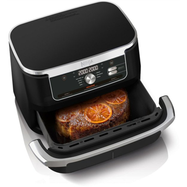 NINJA | Double Air Fryer | AF500EU Foodi FlexDrawer | Power 2470 W | Capacity 10.4 L | Black