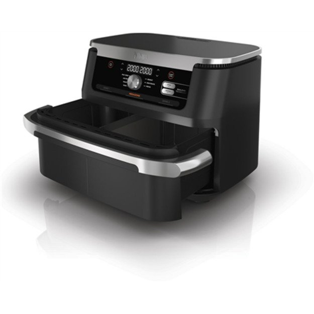 NINJA | Double Air Fryer | AF500EU Foodi FlexDrawer | Power 2470 W | Capacity 10.4 L | Black