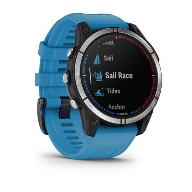 Garmin quatix 7 3.3 cm (1.3 ) MIP 47 mm Digital 260 x 260 pixels Touchscreen Blue Wi-Fi GPS (satellite)