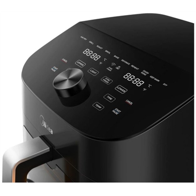 Midea Two Zone Airfryer | MAD1100DADK | Power 1850 W | Capacity 4.4/6.4 L | Rapid Air technology | Black 2