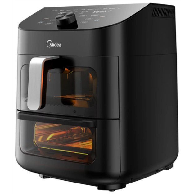 Midea Two Zone Airfryer | MAD1100DADK | Power 1850 W | Capacity 4.4/6.4 L | Rapid Air technology | Black 3