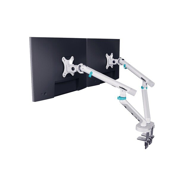 DIGITUS Dual Monitor Mount 2x35inch 2x10kg Mechanical Spring VESA 75x75 100x100 White