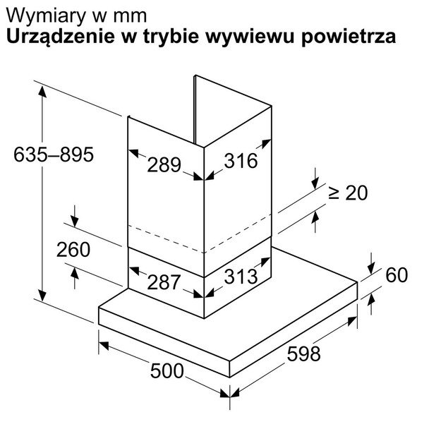 Gartraukis BOSCH DWB63BC60