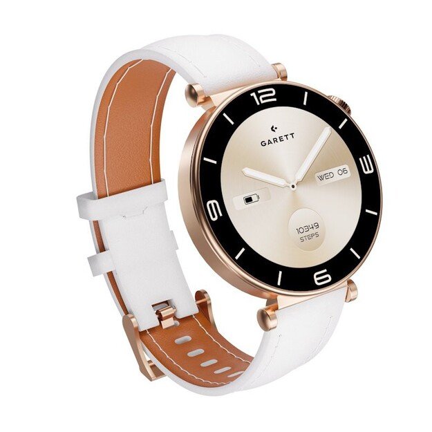 I&scaron;manusis laikrodis su lietuvi&scaron;ku meniu Garett Rose Gold Mesh steel