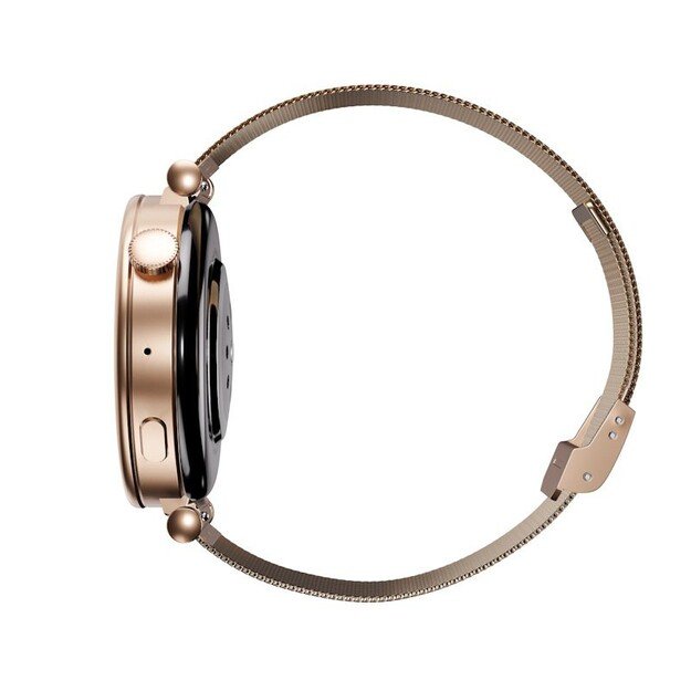 I&scaron;manusis laikrodis su lietuvi&scaron;ku meniu Garett Rose Gold Mesh steel