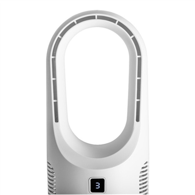 Adler Bladeless Rechargeable Fan | AD 7343 | Desk Fan | White | Diameter 14 cm | Number of speeds 3