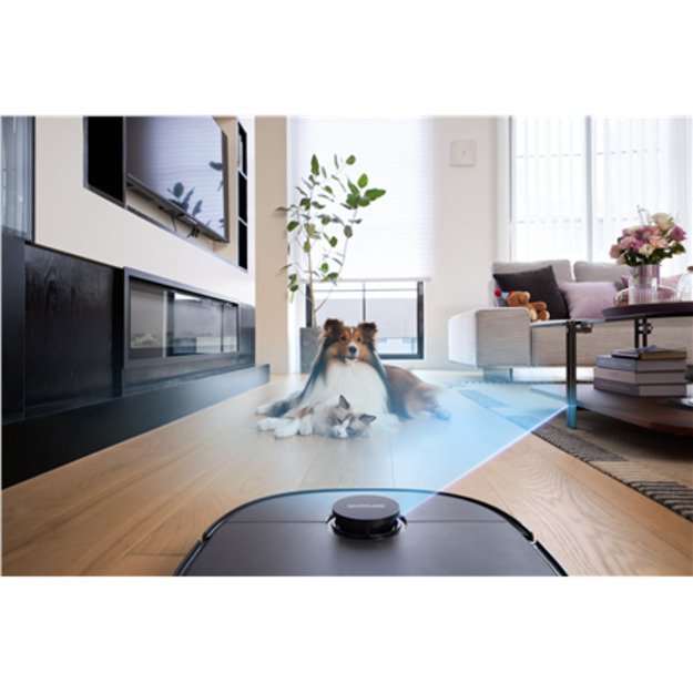 Robot Vacuum Cleaner Midea V15 wet and dry with 5200 mAh Dust capacity 3L 16200 Pa Black 1