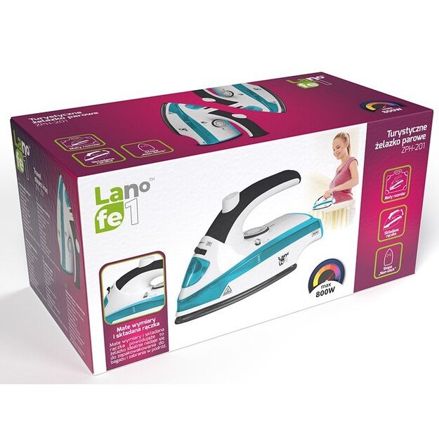 LAFE ZPH-201 Dry iron Non-stick soleplate 800 W Blue, White 1