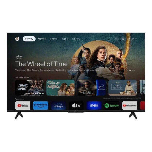 TCL T7B 55T7B TV 139.7 cm (55 ) 4K Ultra HD Smart TV Wi-Fi Black, Titanium 600 cd/m² 5